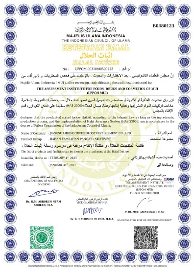 China Hefei Daqi New Materials Technology Development Co., Ltd. certification